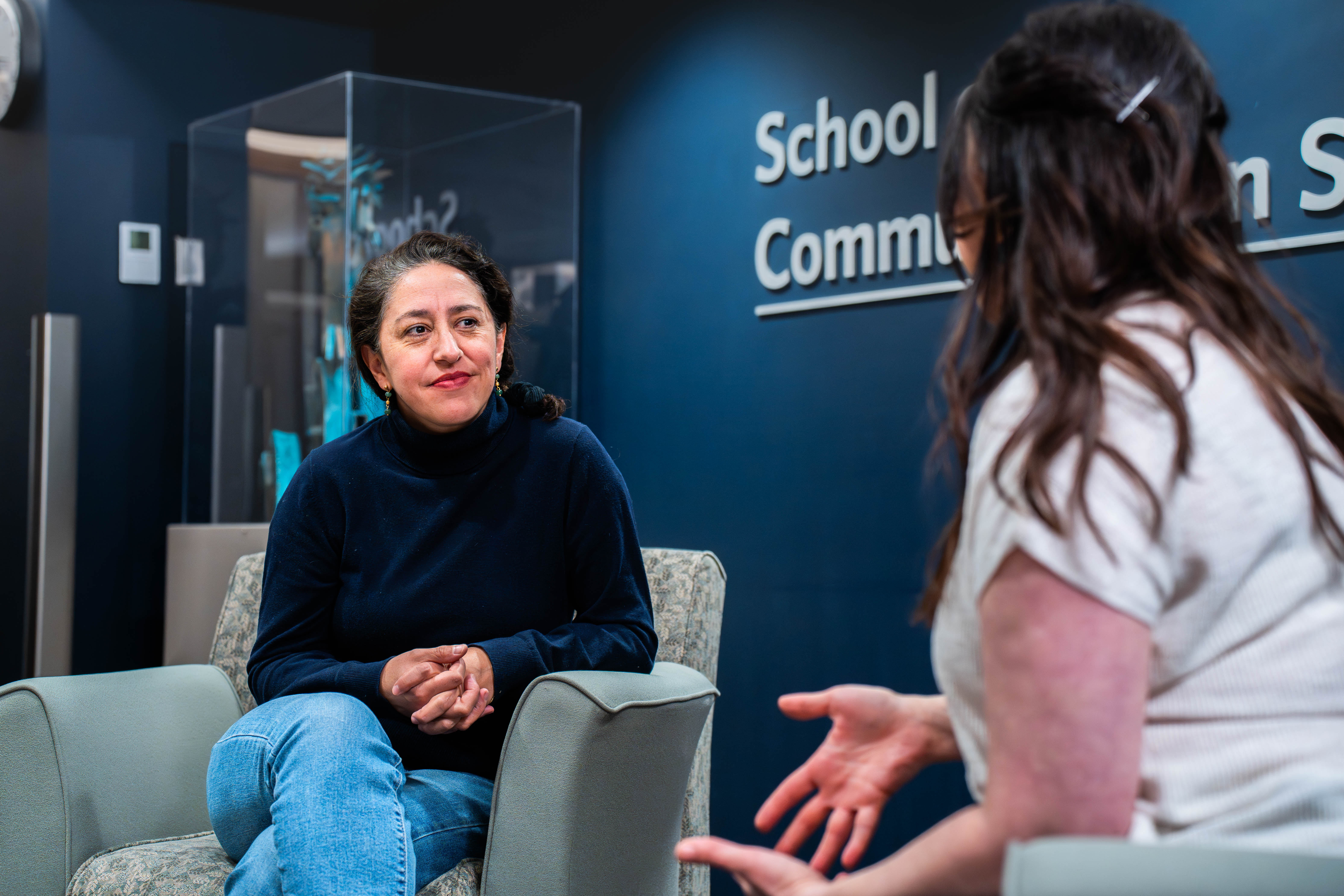 an interview in progress